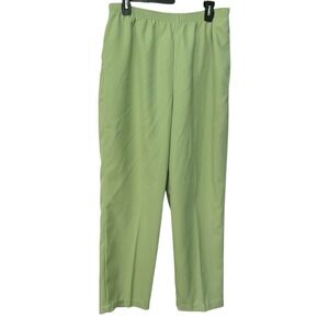 Vintage Monterey Canyon Size 14 Green Dress Pants Elastic Waist Career Wear